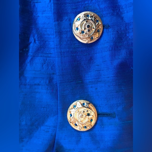 Vintage Mondi by Escada Silk Blazer Jacket 42 - Picture 3 of 4